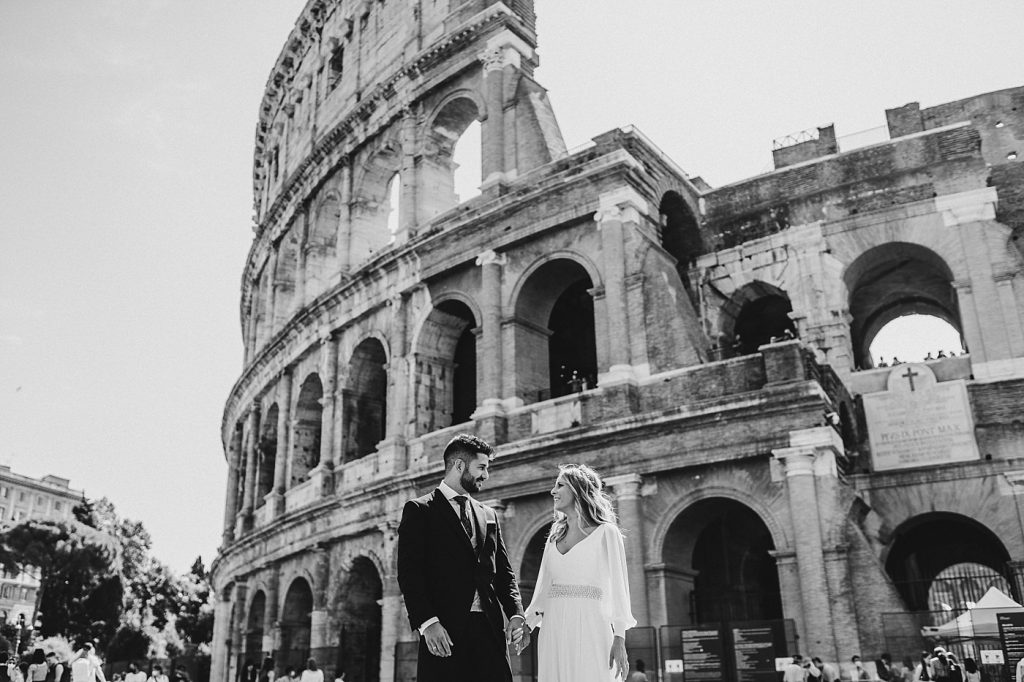 Postboda en Roma Coliseo