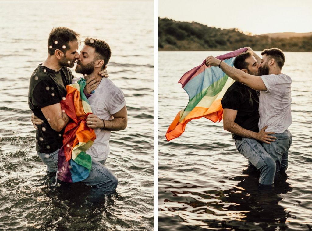 Bandera gay sesion de fotos